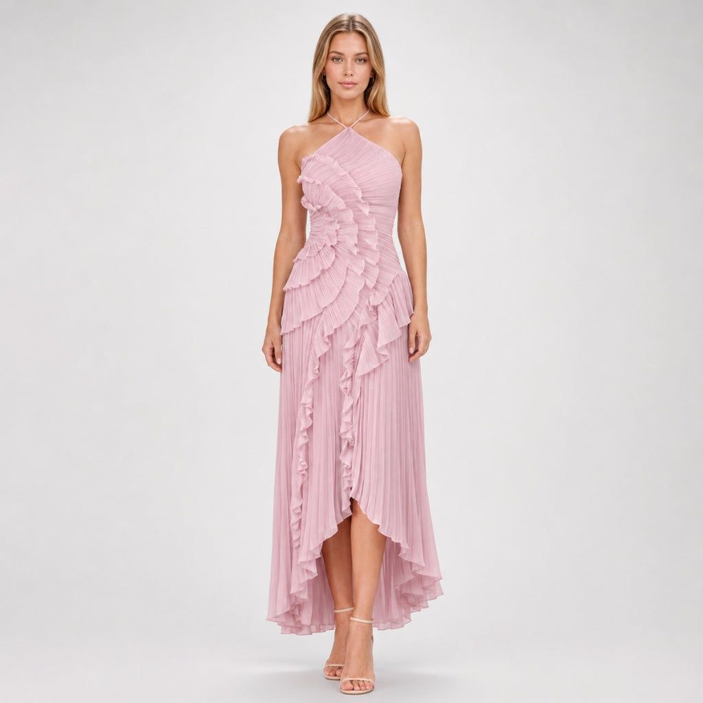 CELESTE V-Neck Smooth Maxi Dress