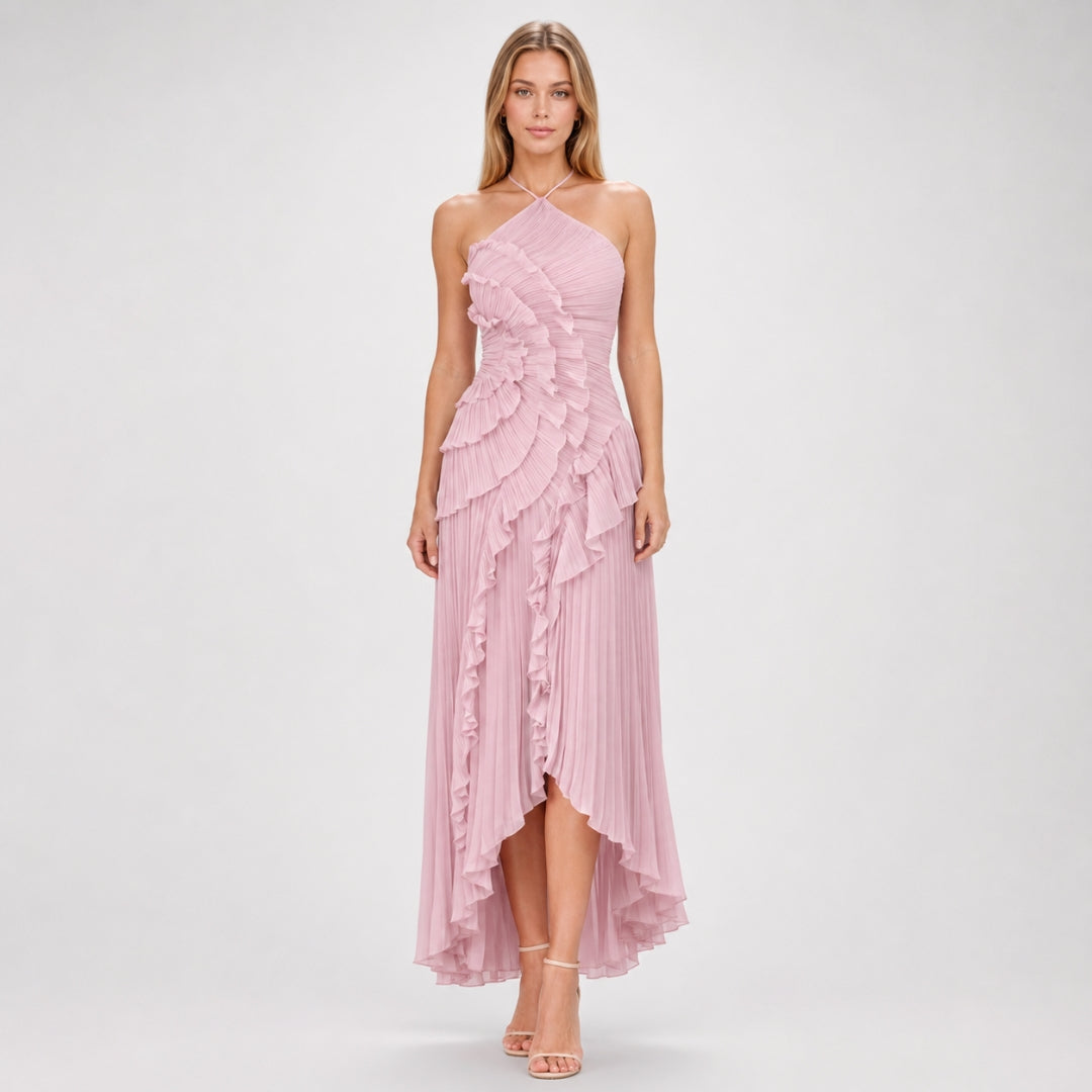 CELESTE V-Neck Smooth Maxi Dress