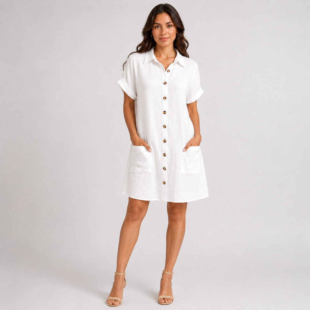 CELINE V-Neck Lightweight Knee-Length