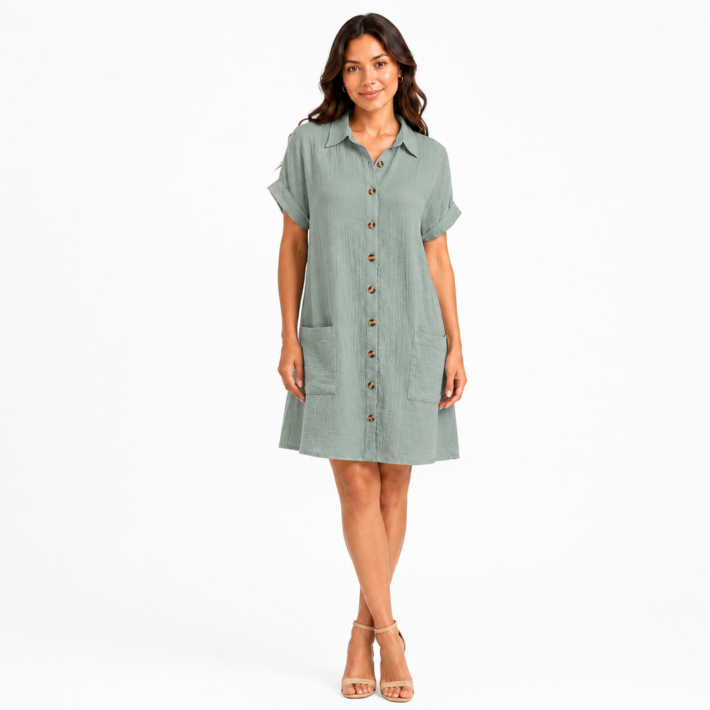 CELINE V-Neck Lightweight Knee-Length