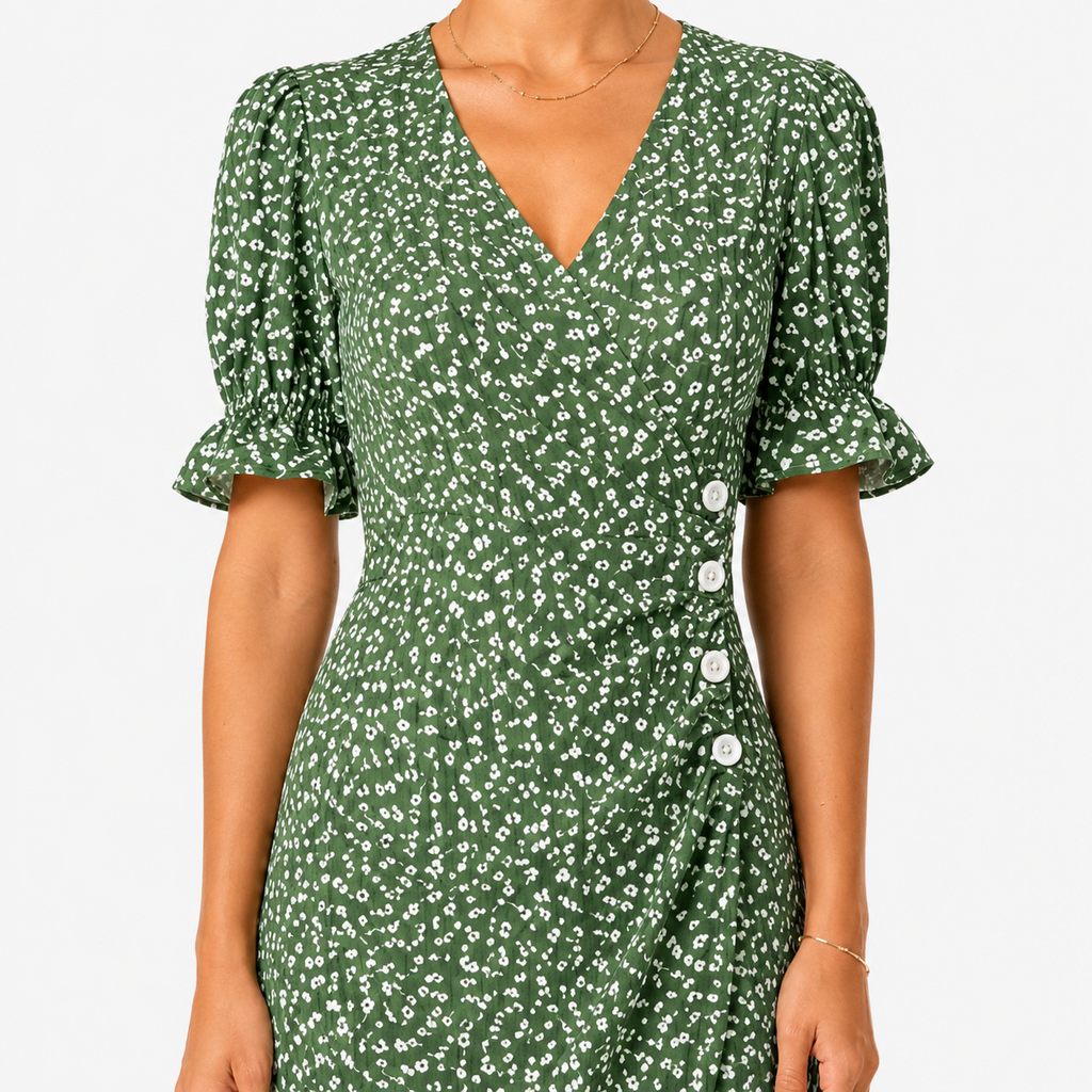 COLETTE Wrap Floral Midi Dress