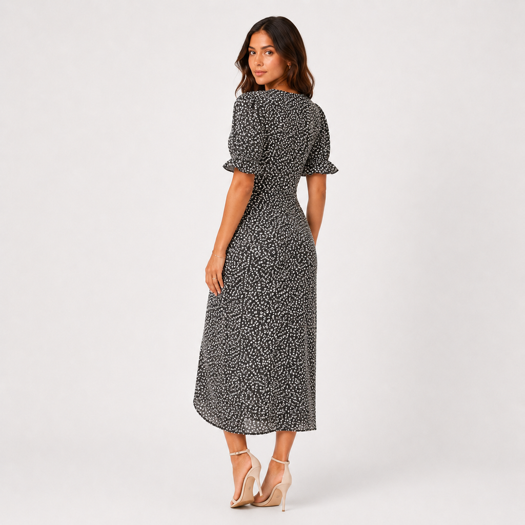 COLETTE Wrap Floral Midi Dress