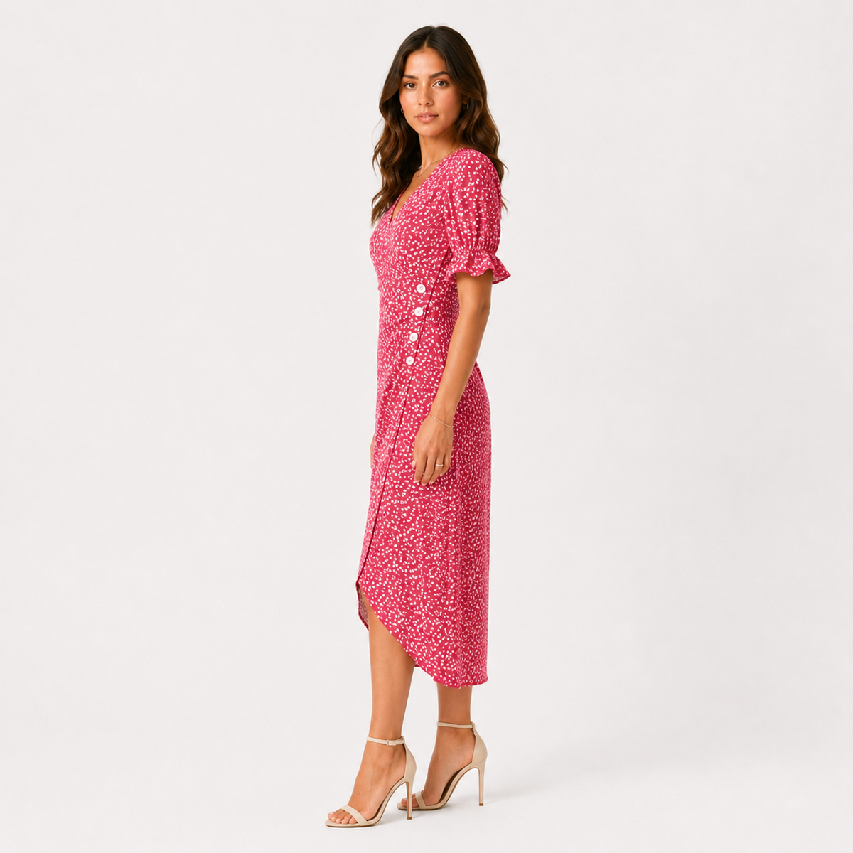 COLETTE Wrap Floral Midi Dress