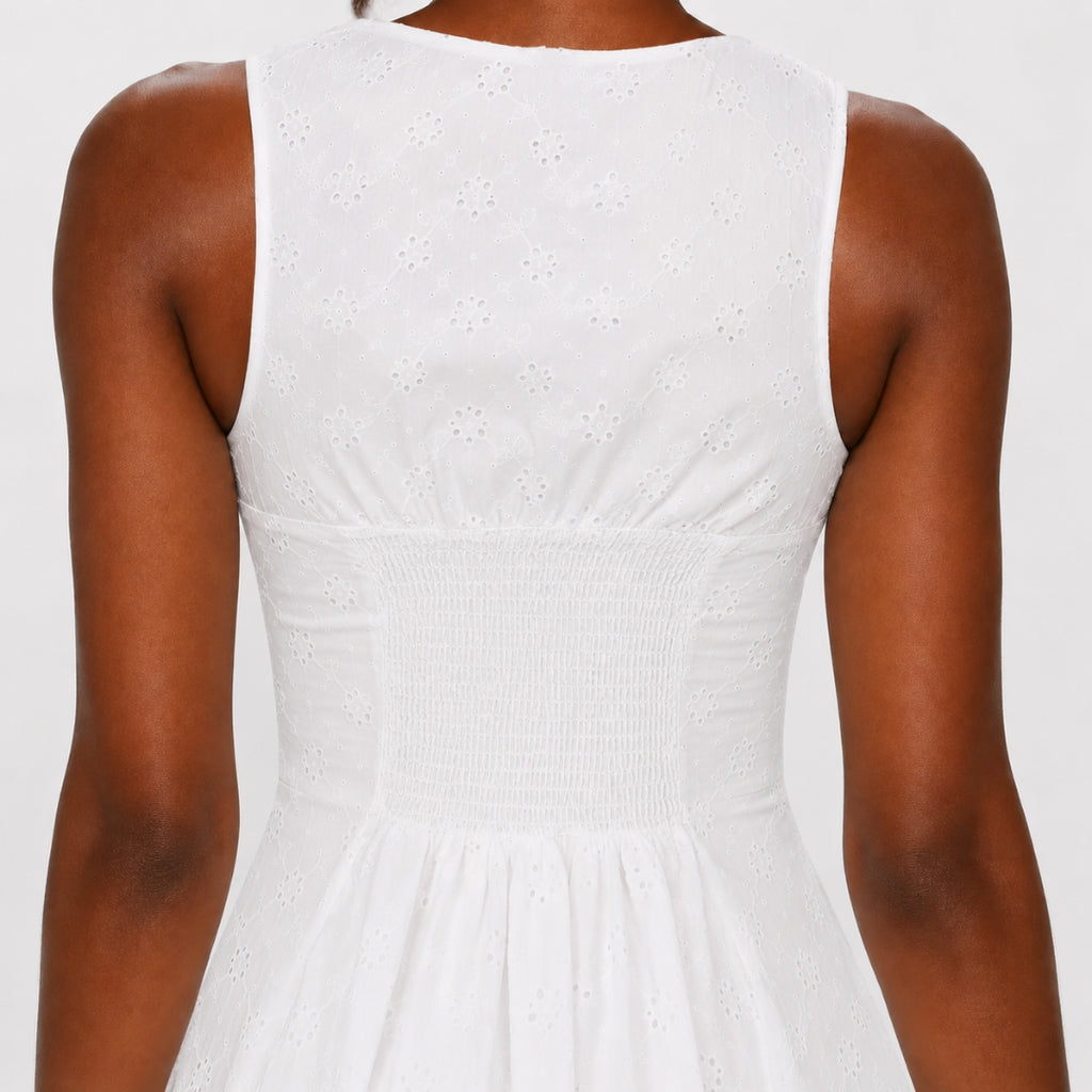 COSETTE Backless Lace Mini Dress
