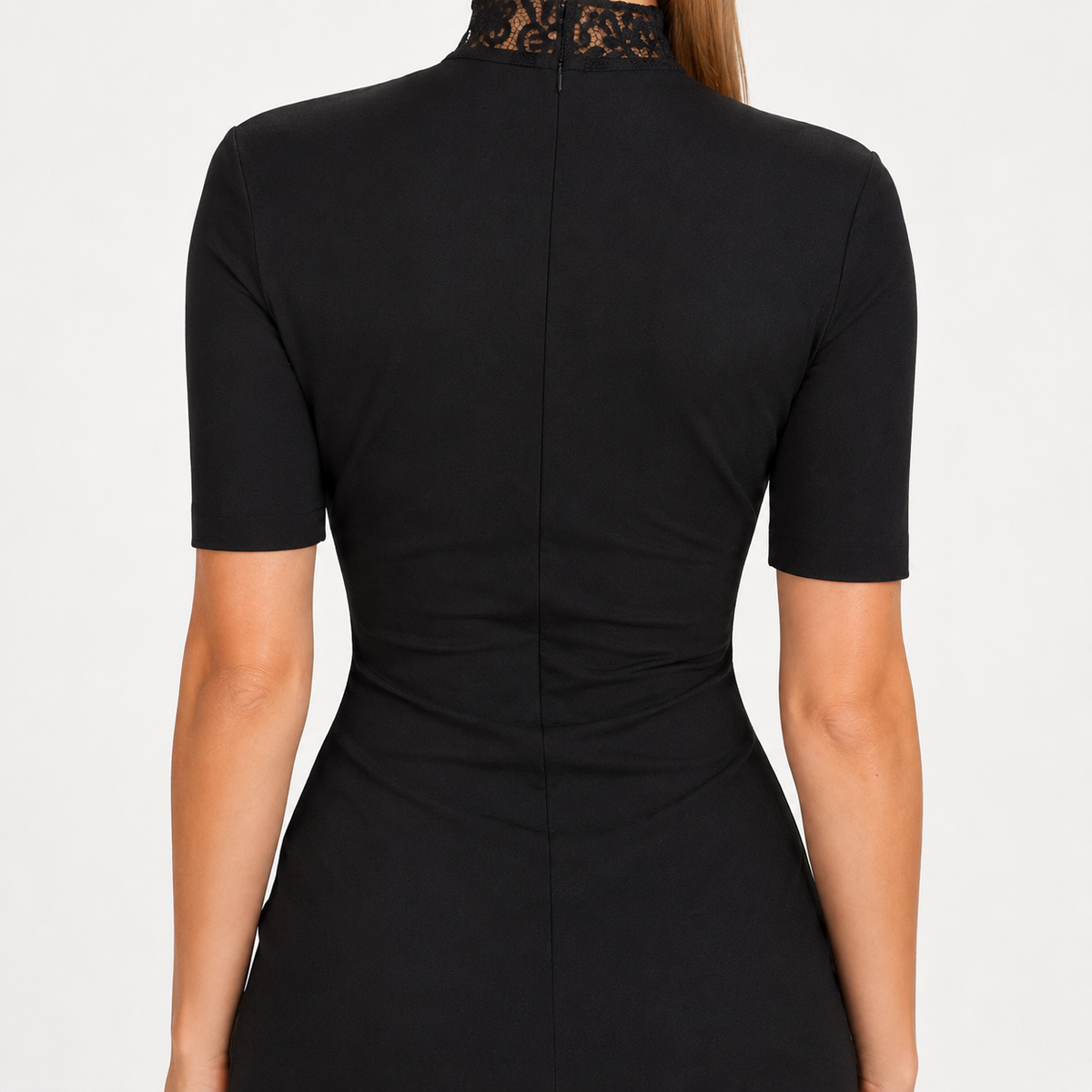 VIVIENNE Lace Bodycon Mini Dress