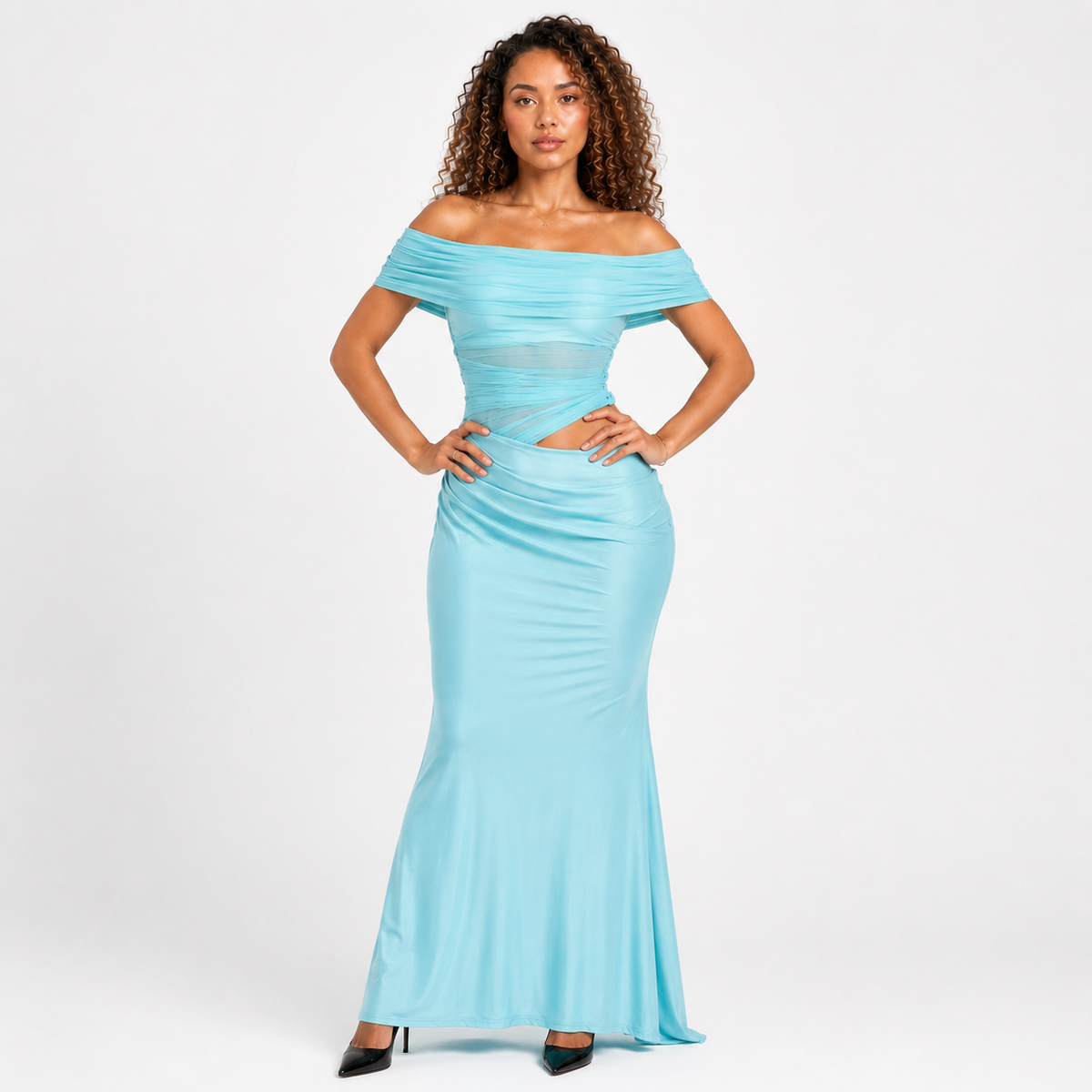 ZAPHIRA Backless Split Maxi Dress