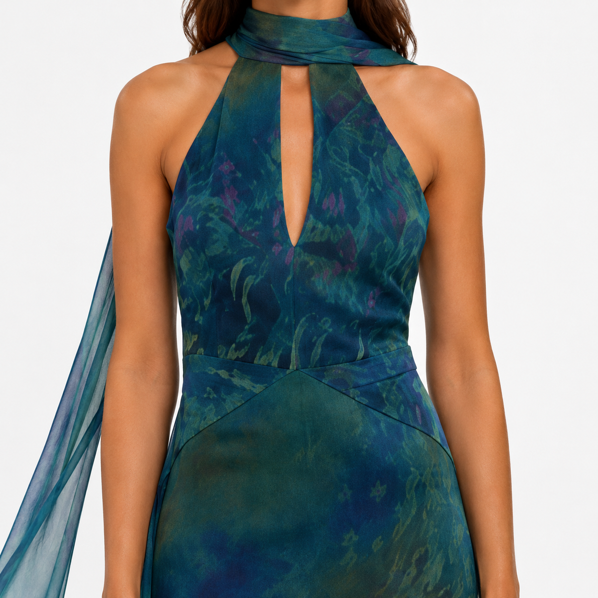 DIVINA Backless Smooth Maxi Dress