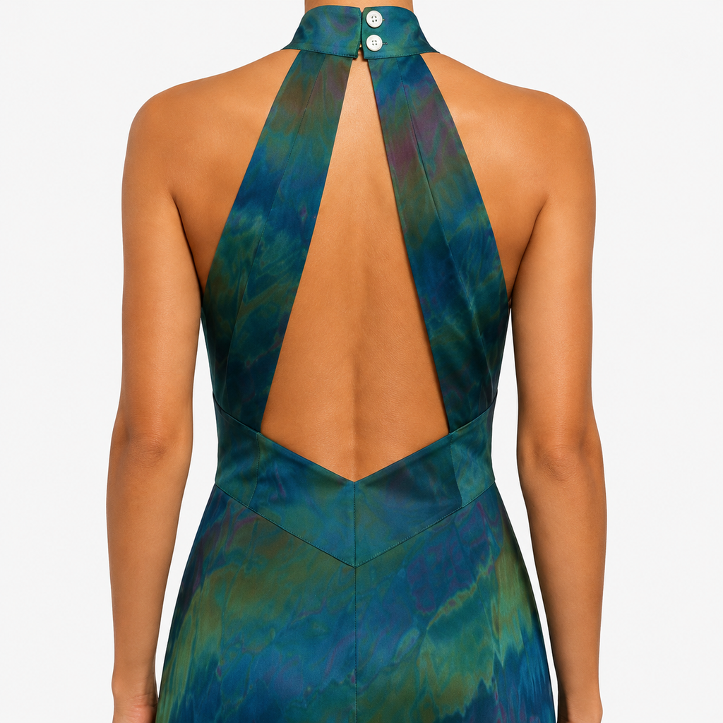 DIVINA Backless Smooth Maxi Dress