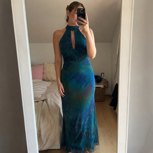 Customer wearing DIVINA Backless Smooth Maxi Dress