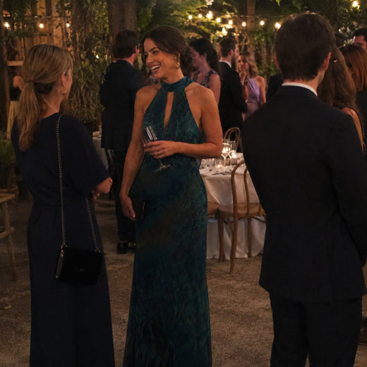 Customer wearing DIVINA Backless Smooth Maxi Dress