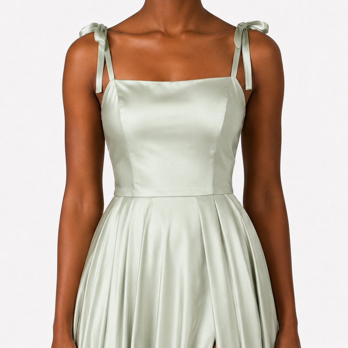 ELARA Cowl Neck Satin Maxi Dress