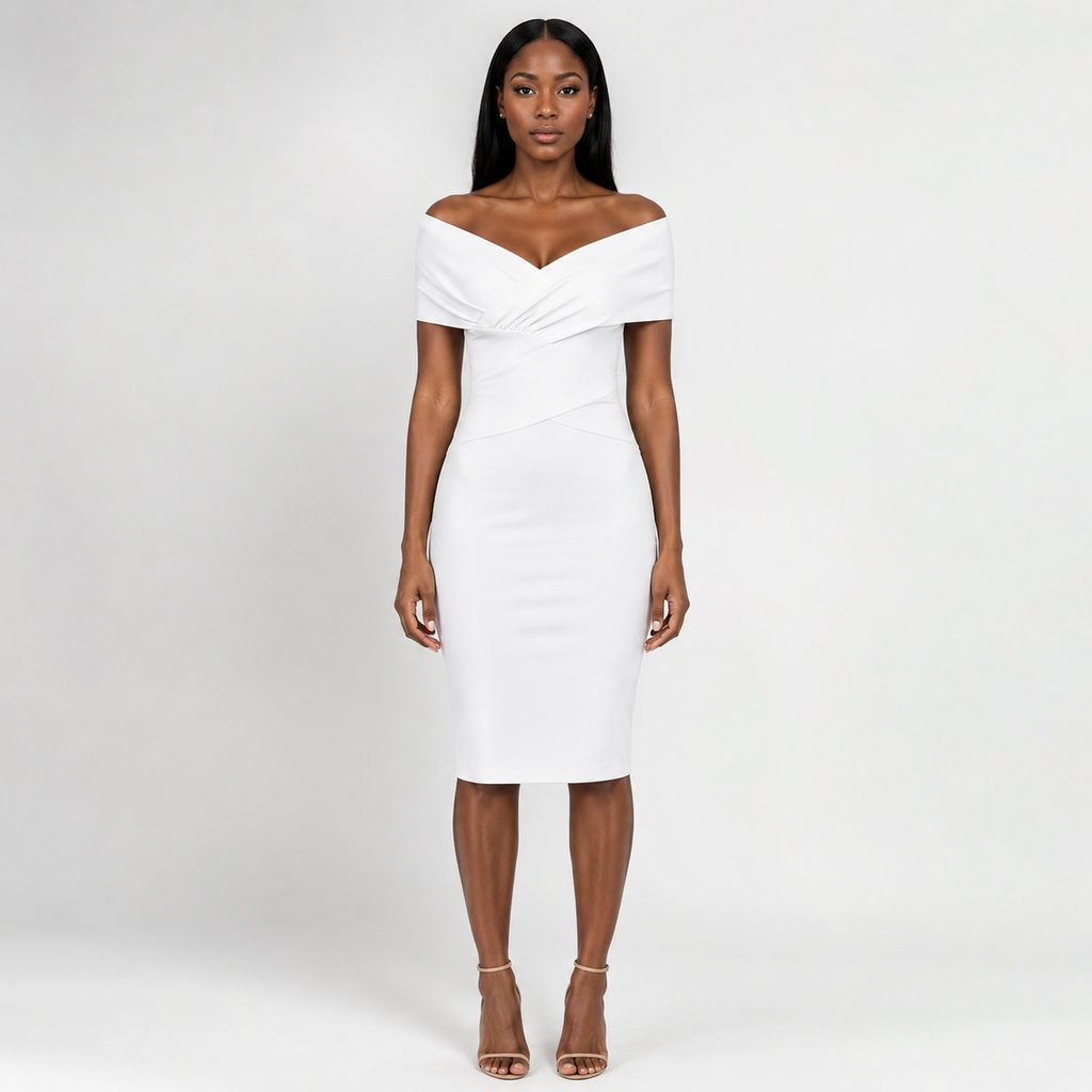ELARA Off-Shoulder Bandage Mini Dress
