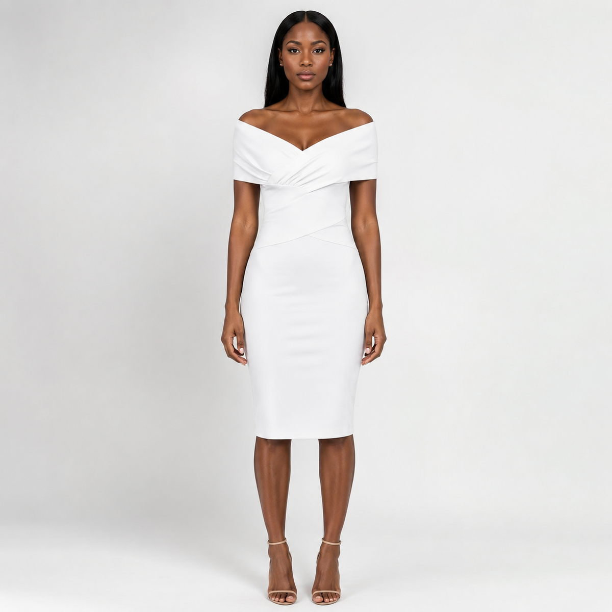 ELARA Off-Shoulder Bandage Mini Dress