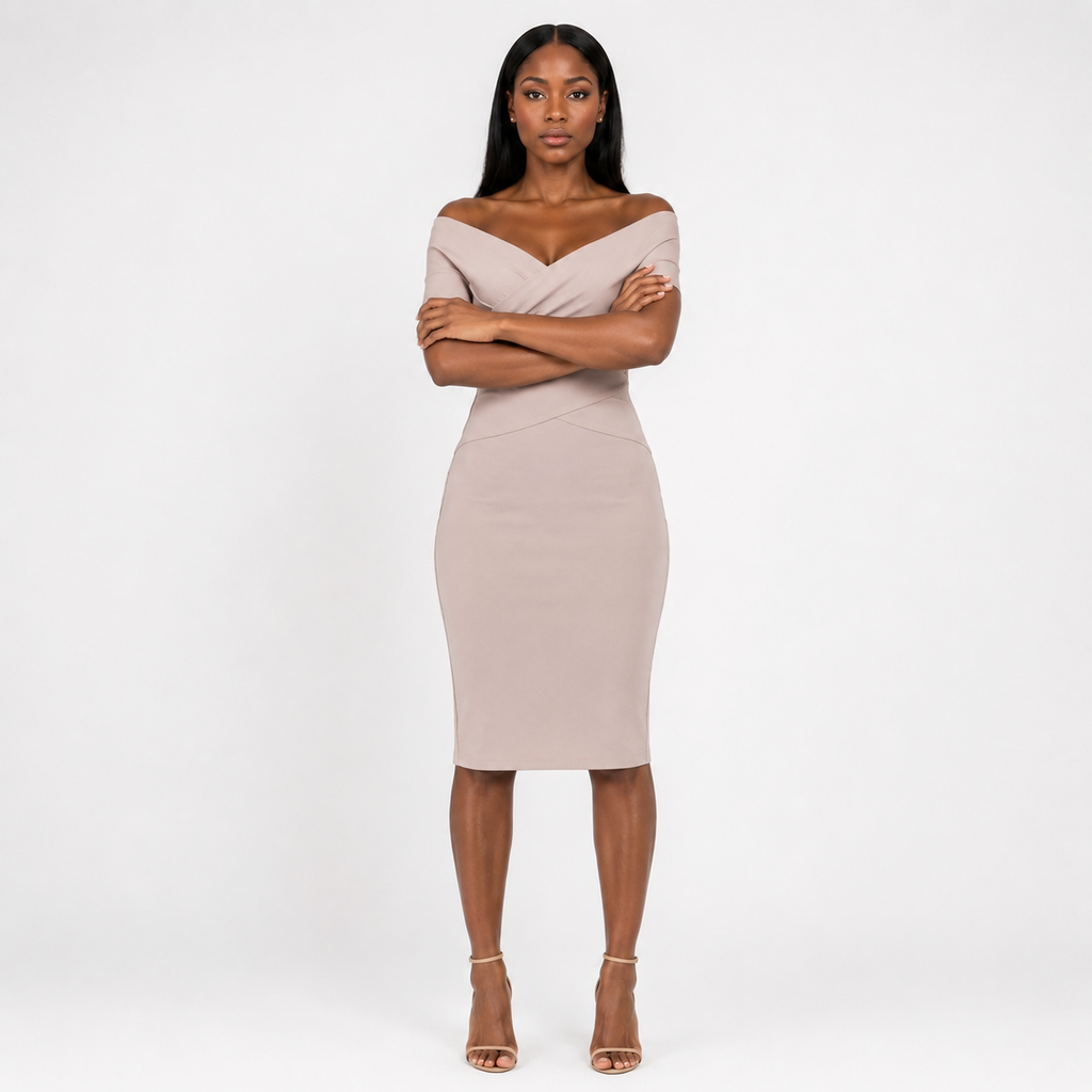 ELARA Off-Shoulder Bandage Mini Dress