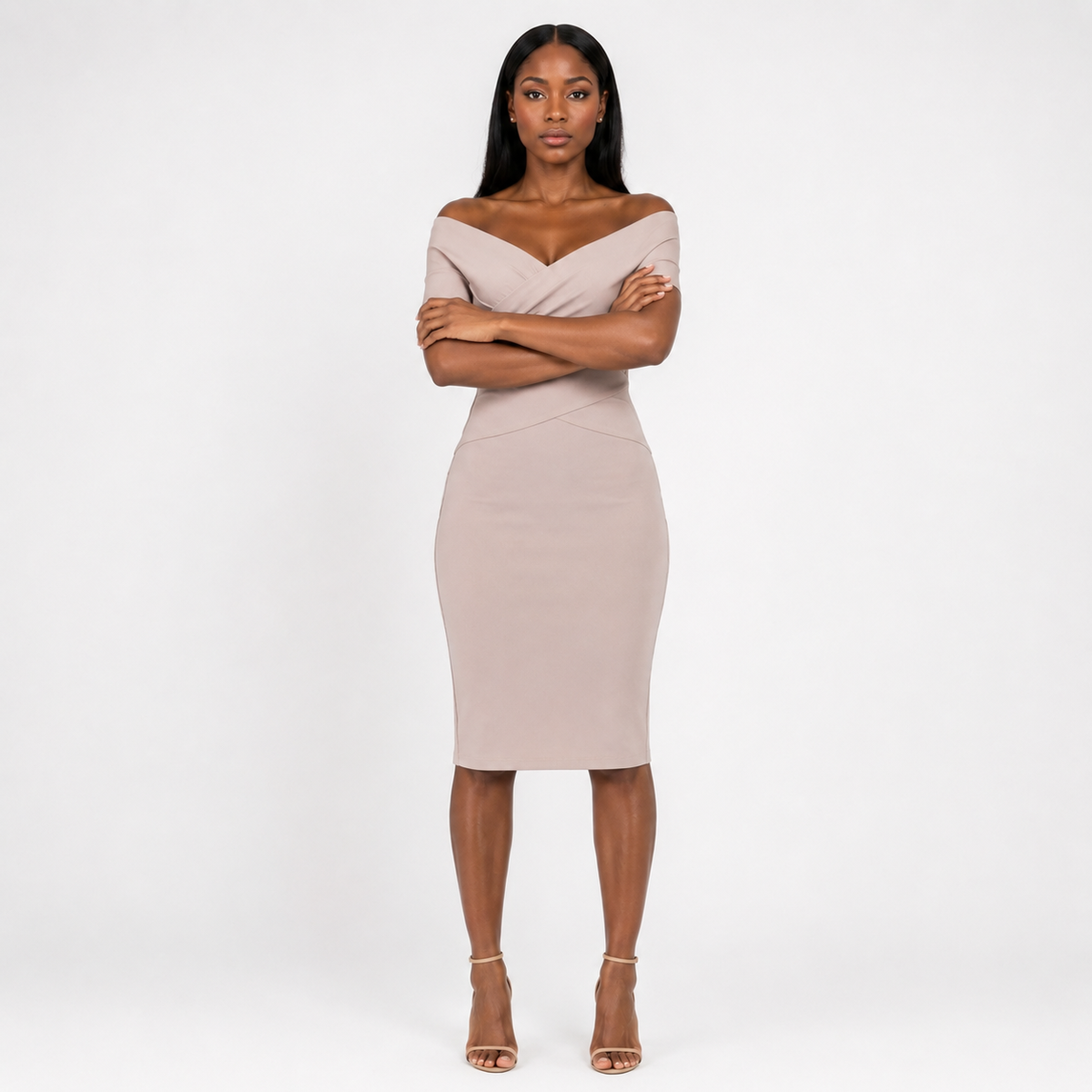 ELARA Off-Shoulder Bandage Mini Dress