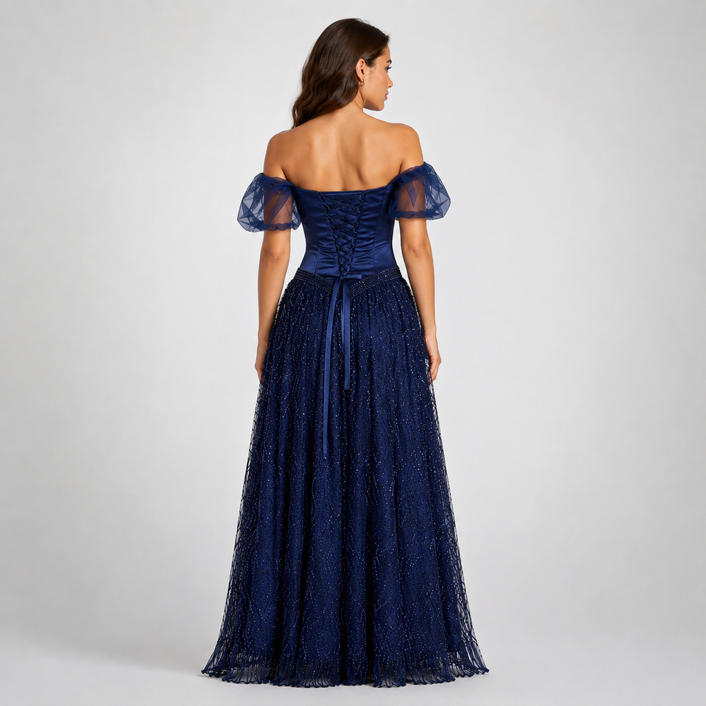 ELARA Sequin Occasion Maxi Dress