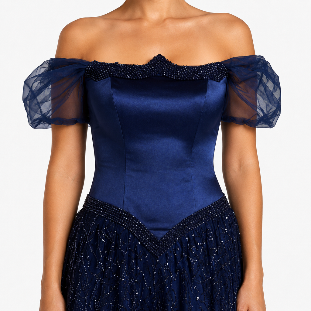 ELARA Sequin Occasion Maxi Dress