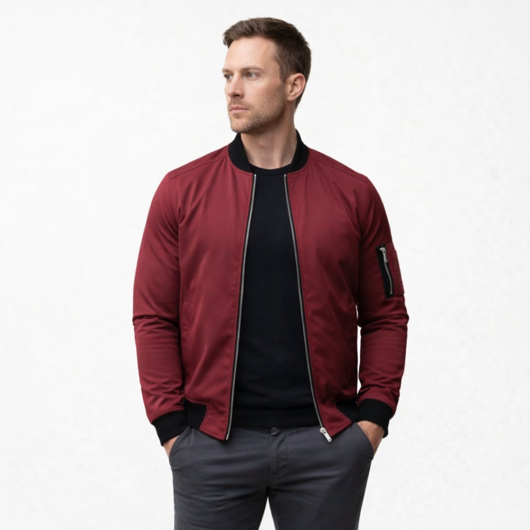 ELIO Cotton Zip-Up Bomber