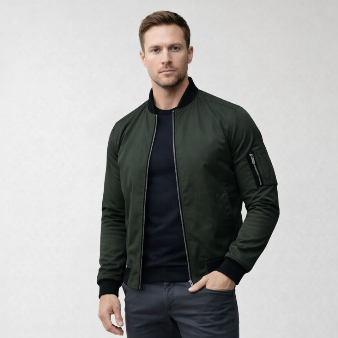 ELIO Cotton Zip-Up Bomber