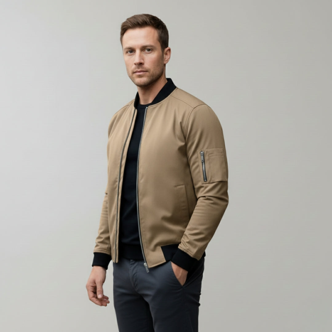 ELIO Cotton Zip-Up Bomber