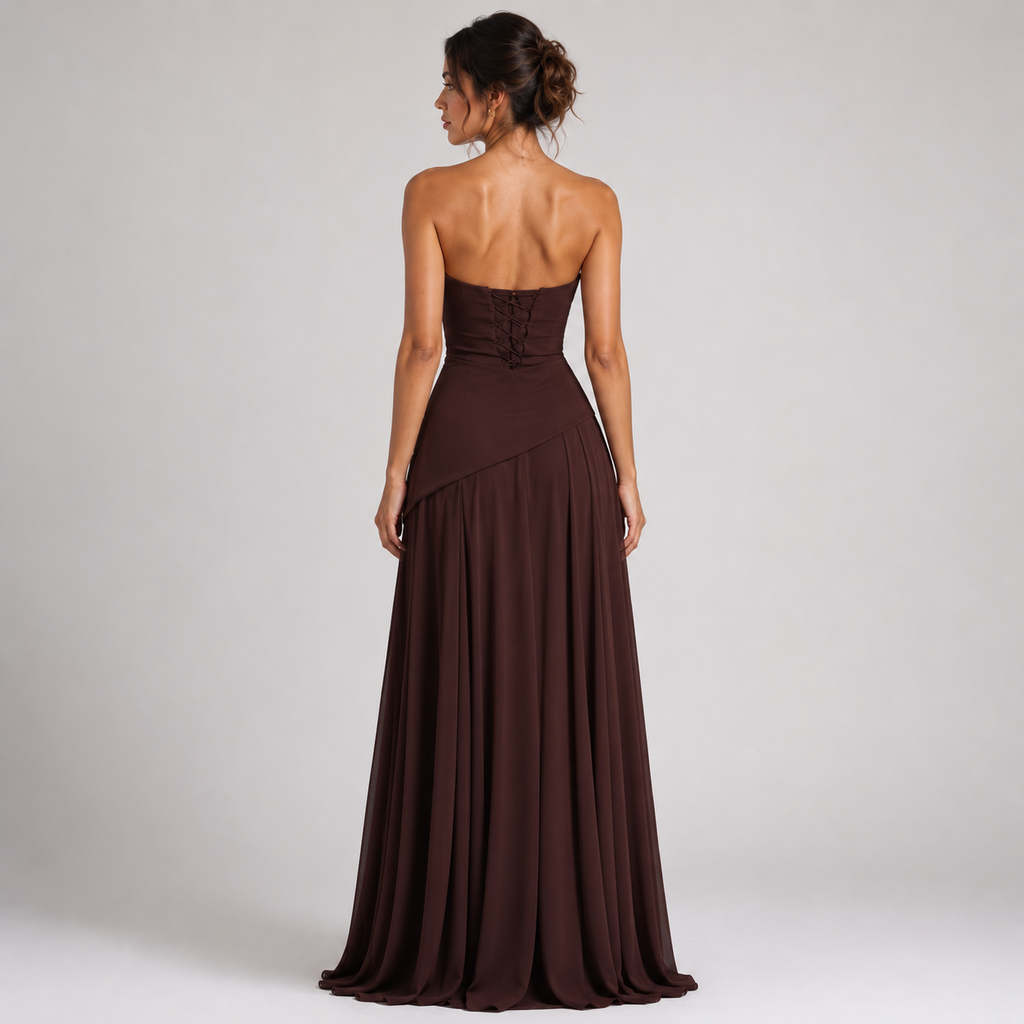 ELISA Off-Shoulder Satin Mermaid Dress