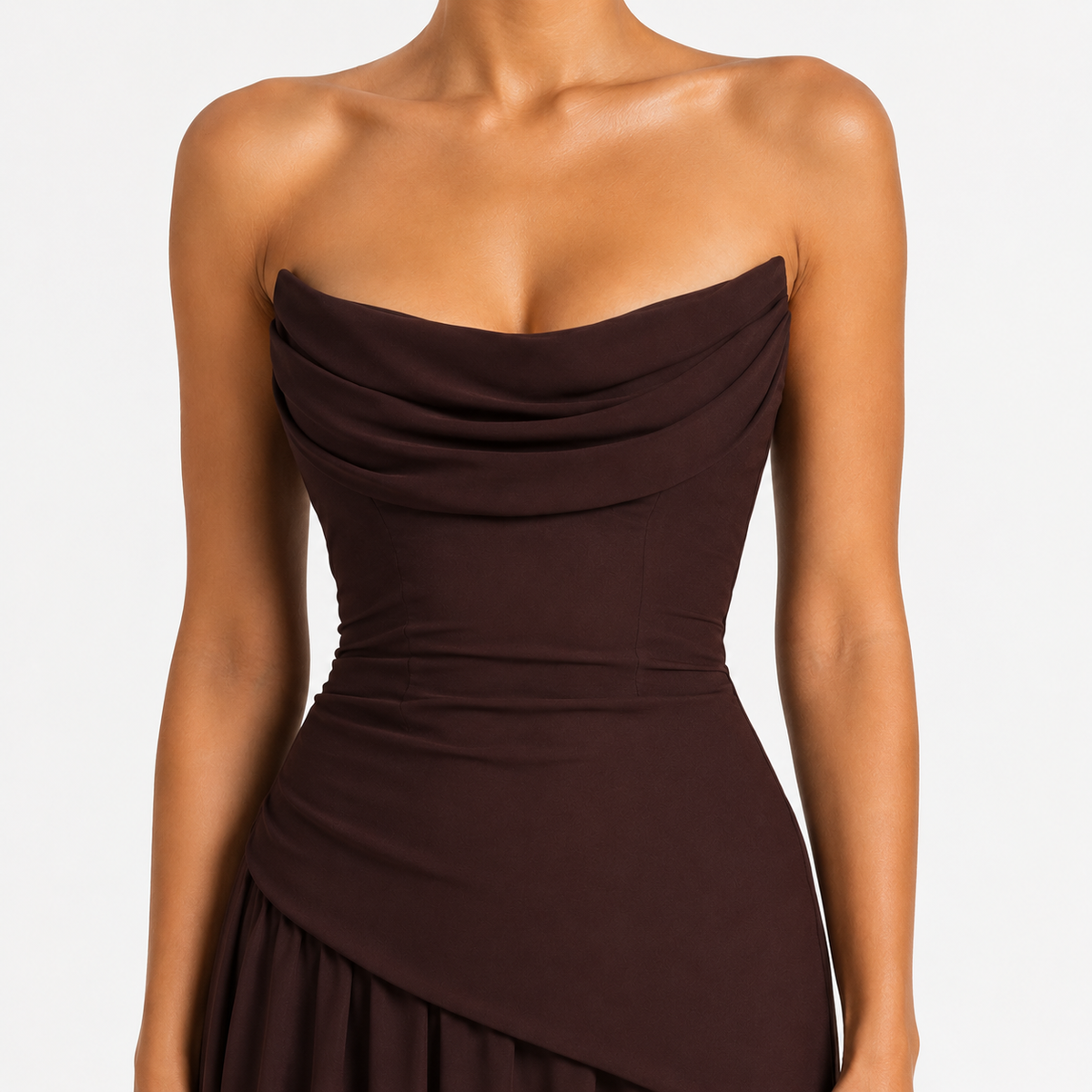 ELISA Off-Shoulder Satin Mermaid Dress