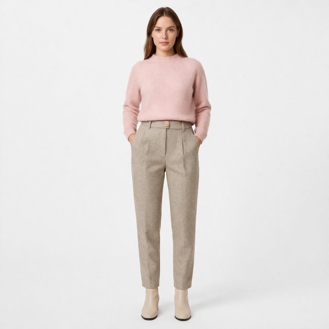 ELISE High Waist Straight Pants