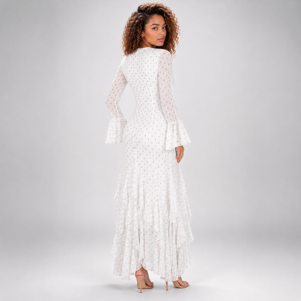 ELISENDA V-Neck Maxi Dress