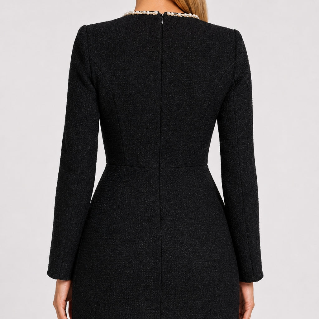 ELOISE Pearl Structured Mini Dress
