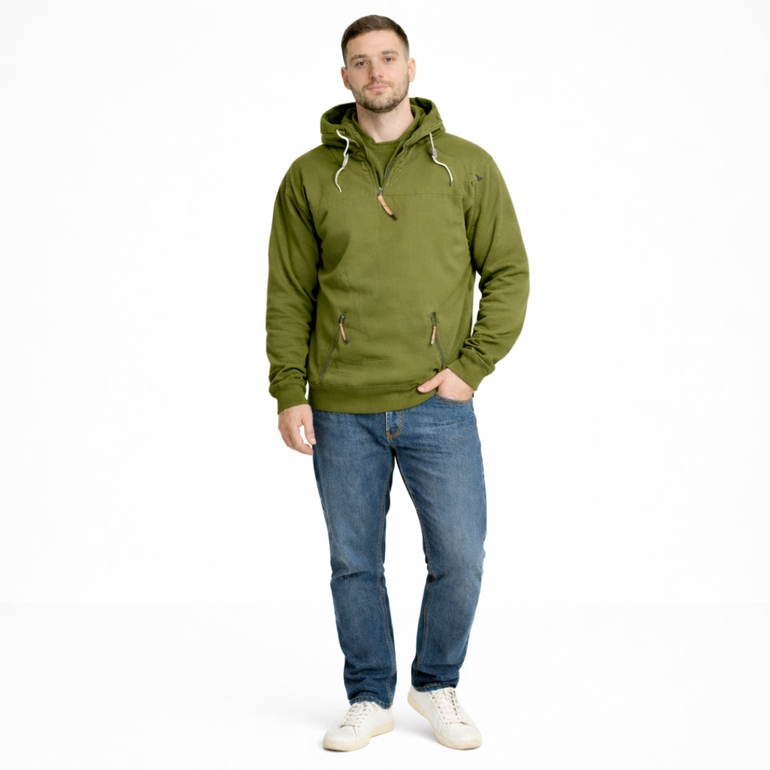 ENZO Geometric Polyester Hoodie