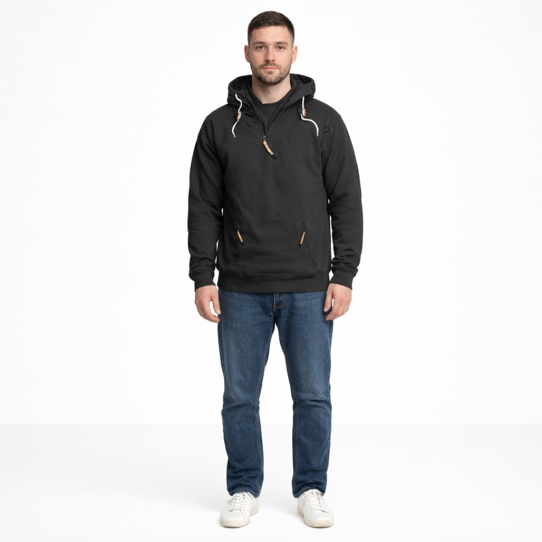 ENZO Geometric Polyester Hoodie