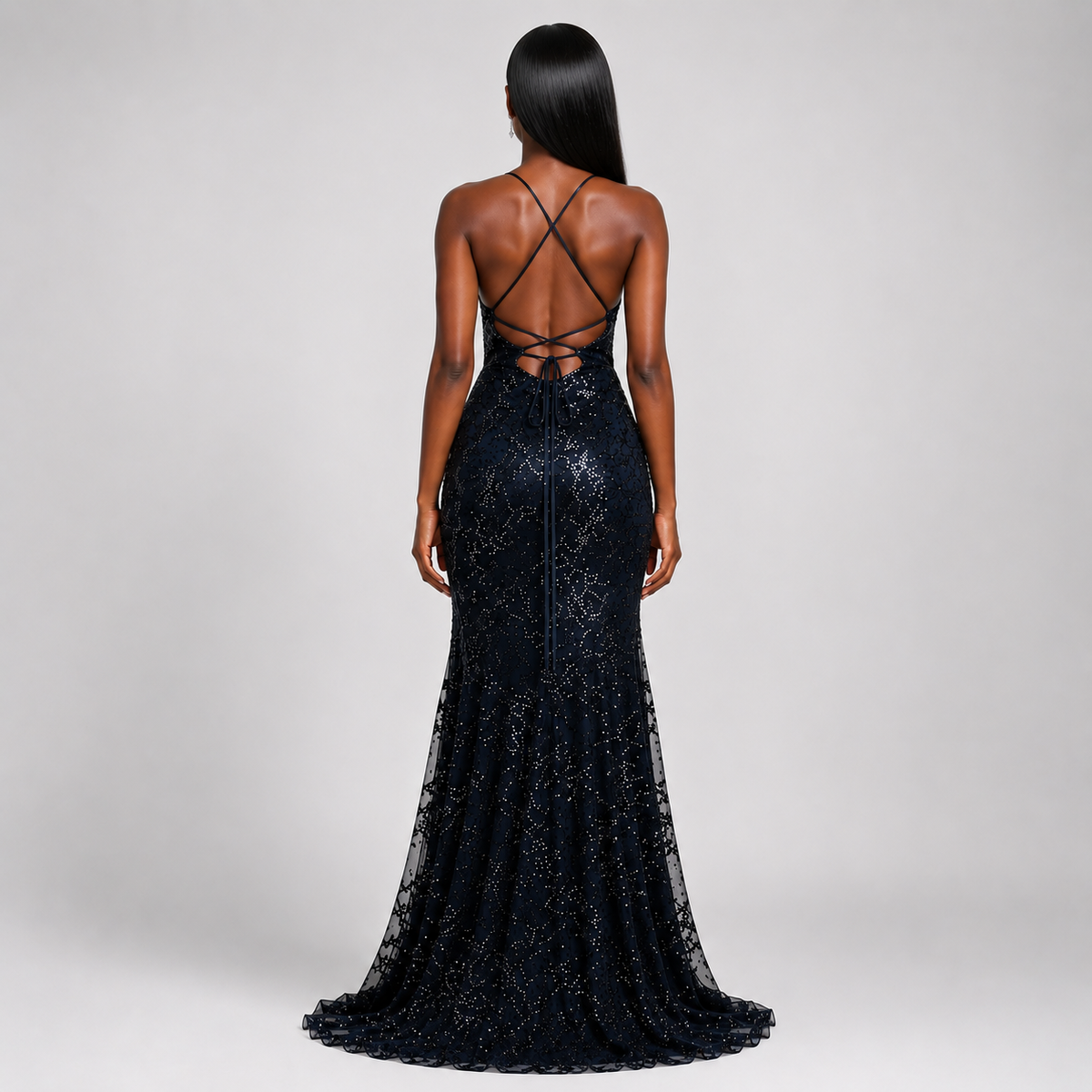 ESMERALDA Backless Smooth Maxi Dress