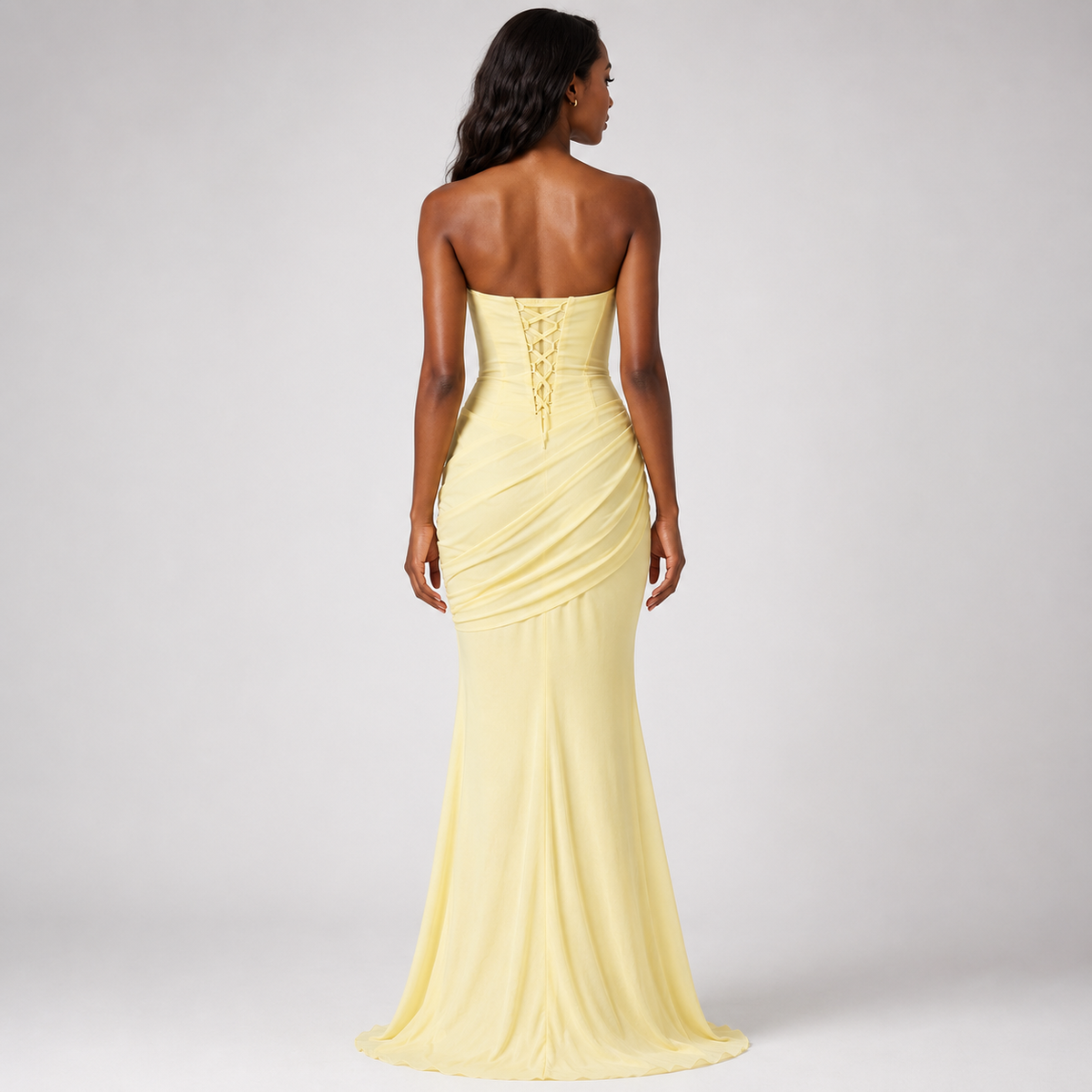 EUPHORIA Halter Lace Maxi Dress