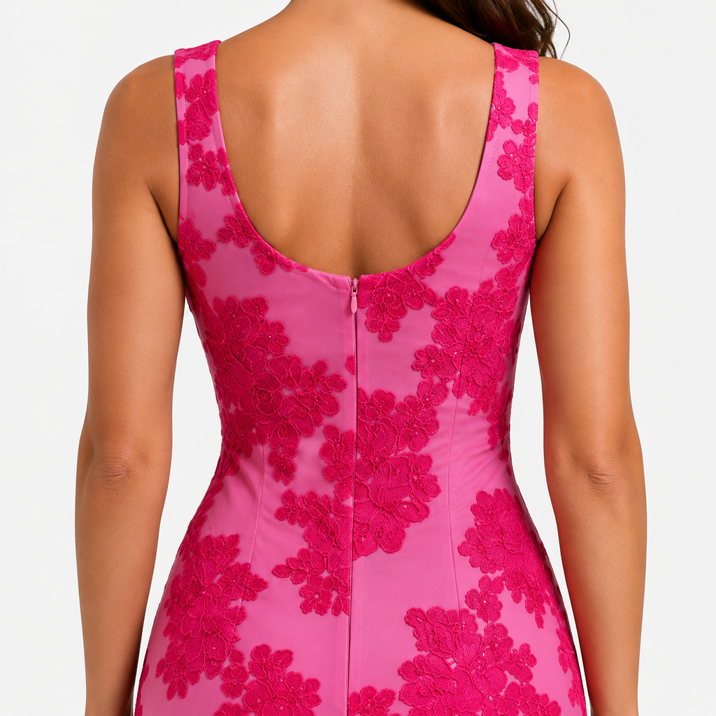 FIORELLA Embroidered Floral Maxi Dress