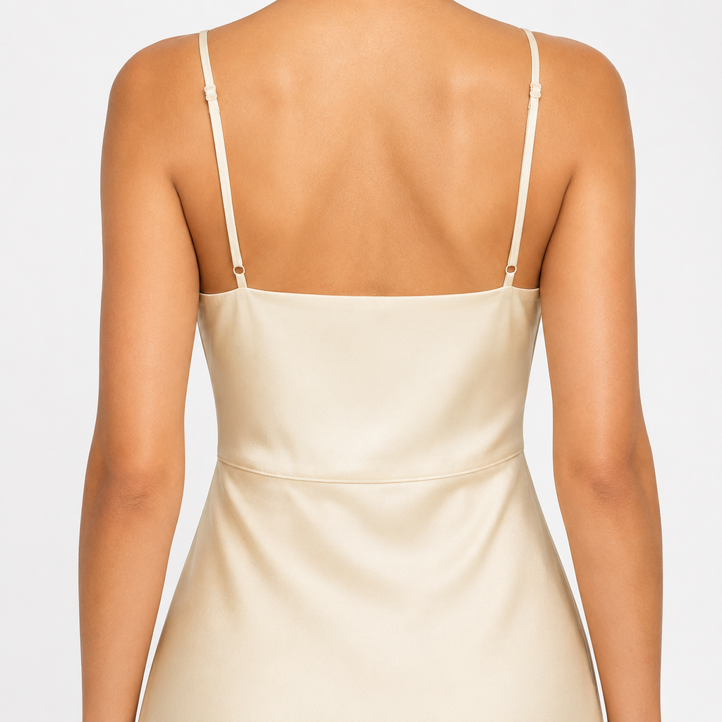 FIORELLA Square-Neck A-Line Maxi Dress