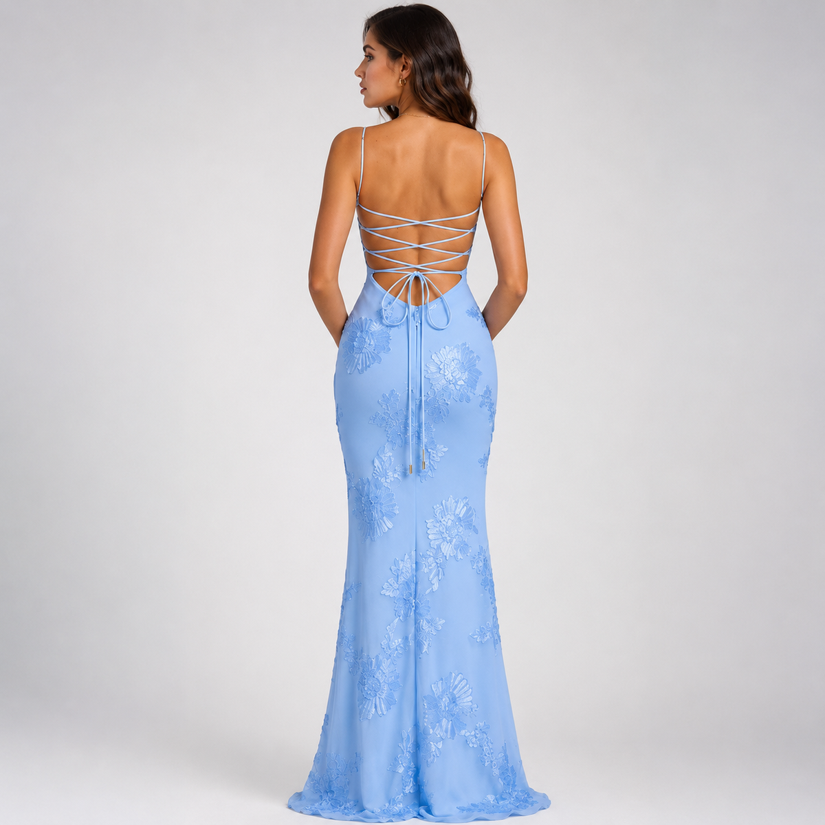 FLORENCIA Strapless Backless Maxi Dress