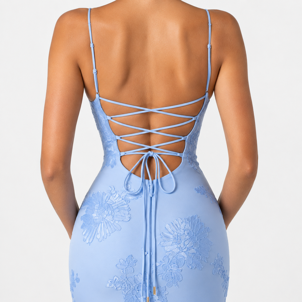 FLORENCIA Strapless Backless Maxi Dress