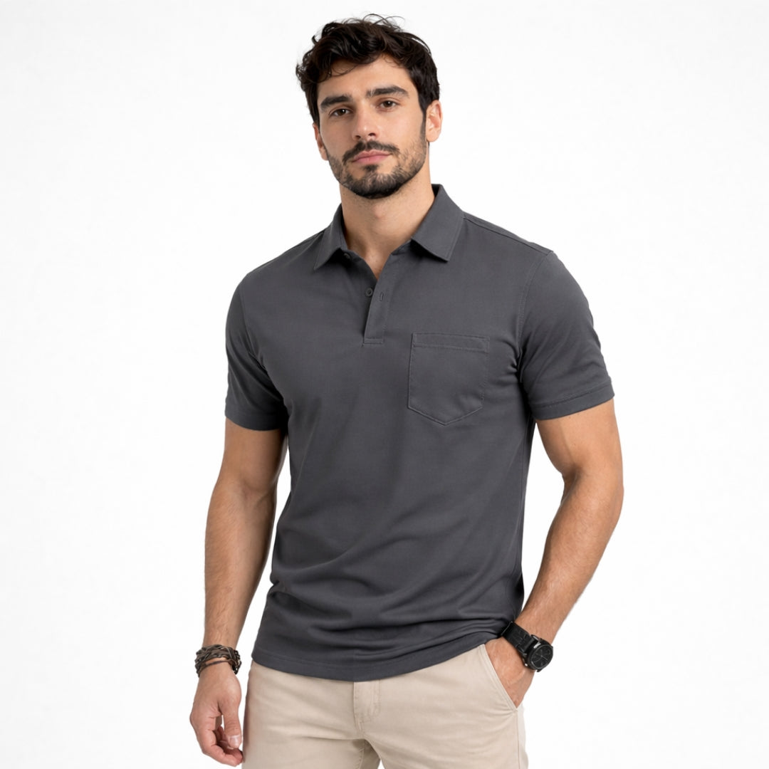 LUCAS Contrast Color Regular Fit Polo