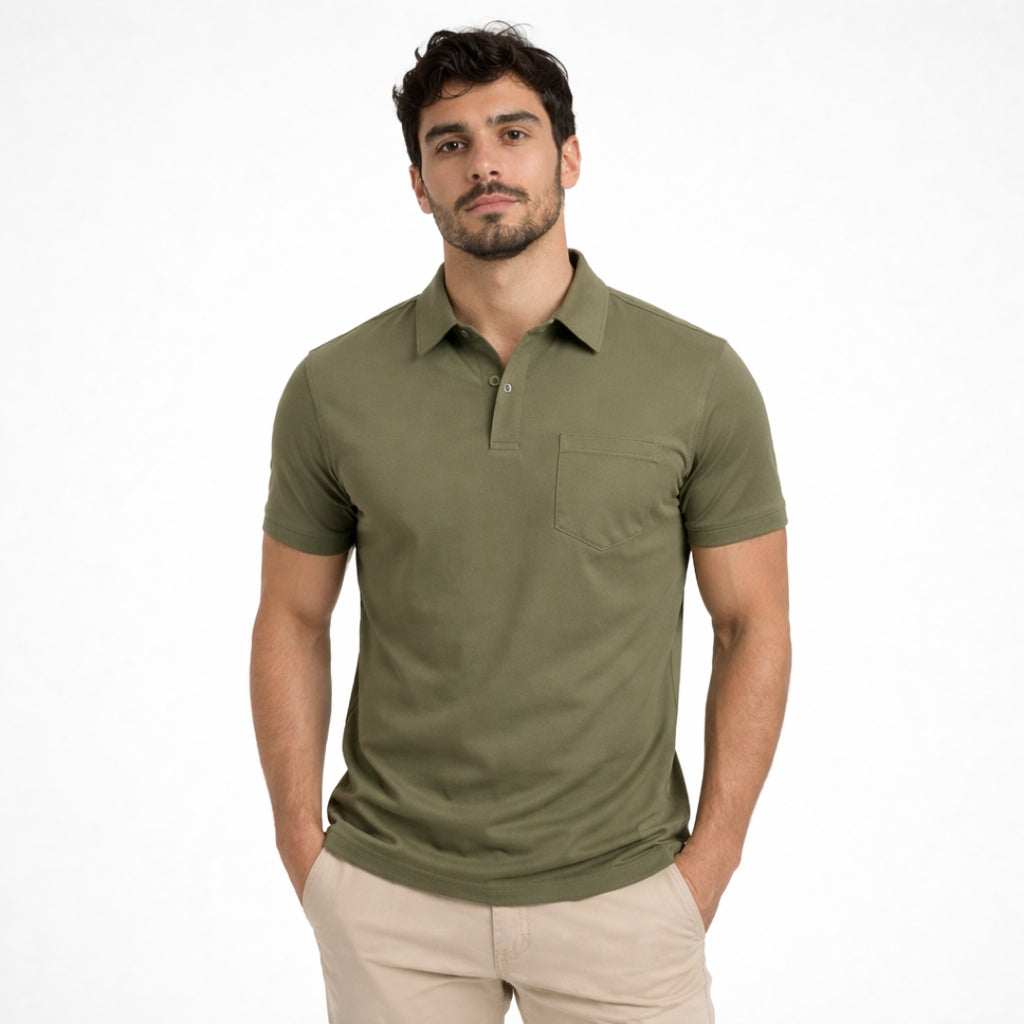 LUCAS Contrast Color Regular Fit Polo