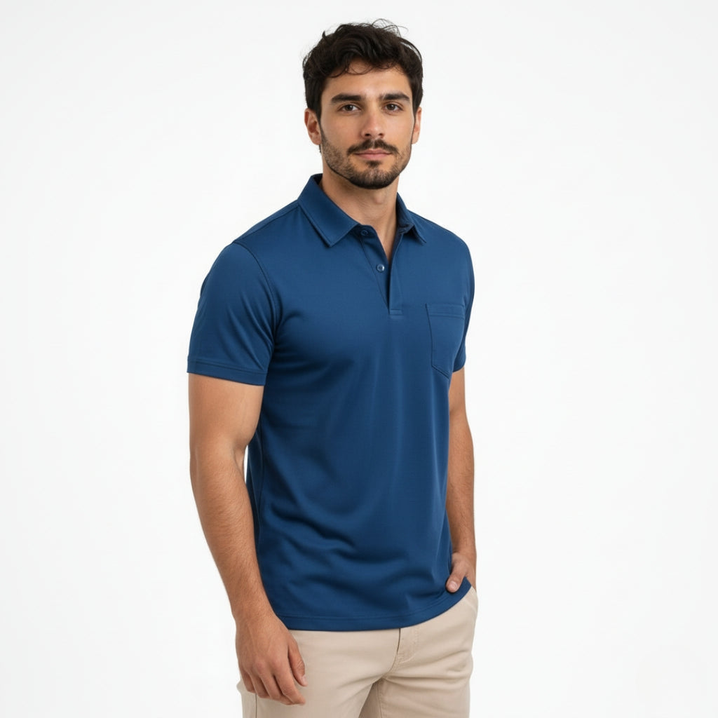 LUCAS Contrast Color Regular Fit Polo