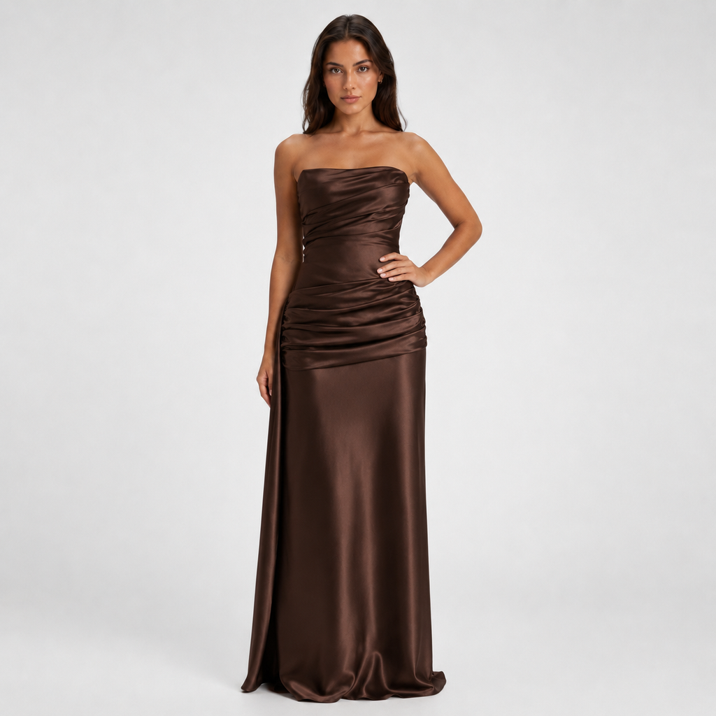 MARCELLA Backless A-Line Maxi Dress