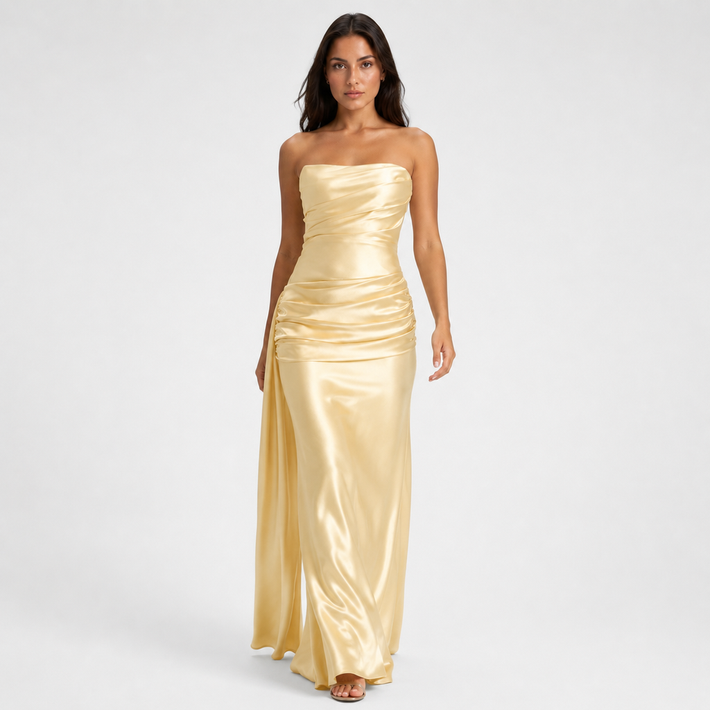 MARCELLA Backless A-Line Maxi Dress