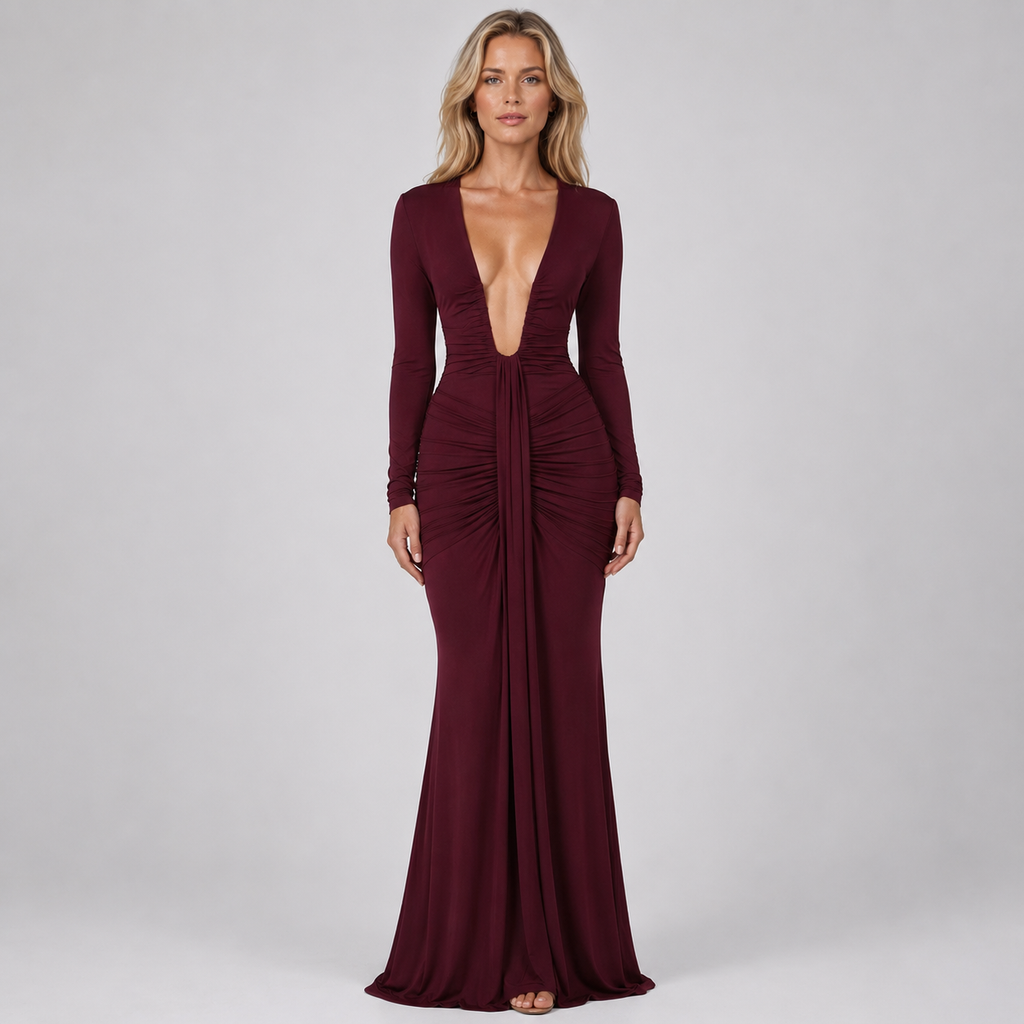 MARGOT Backless Embroidered Mini Dress
