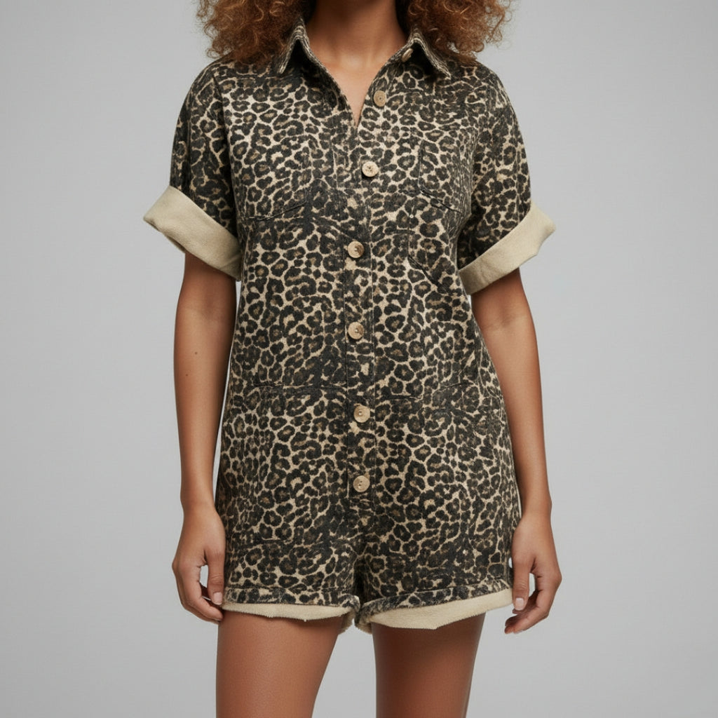 MILA High Waist Slim Romper