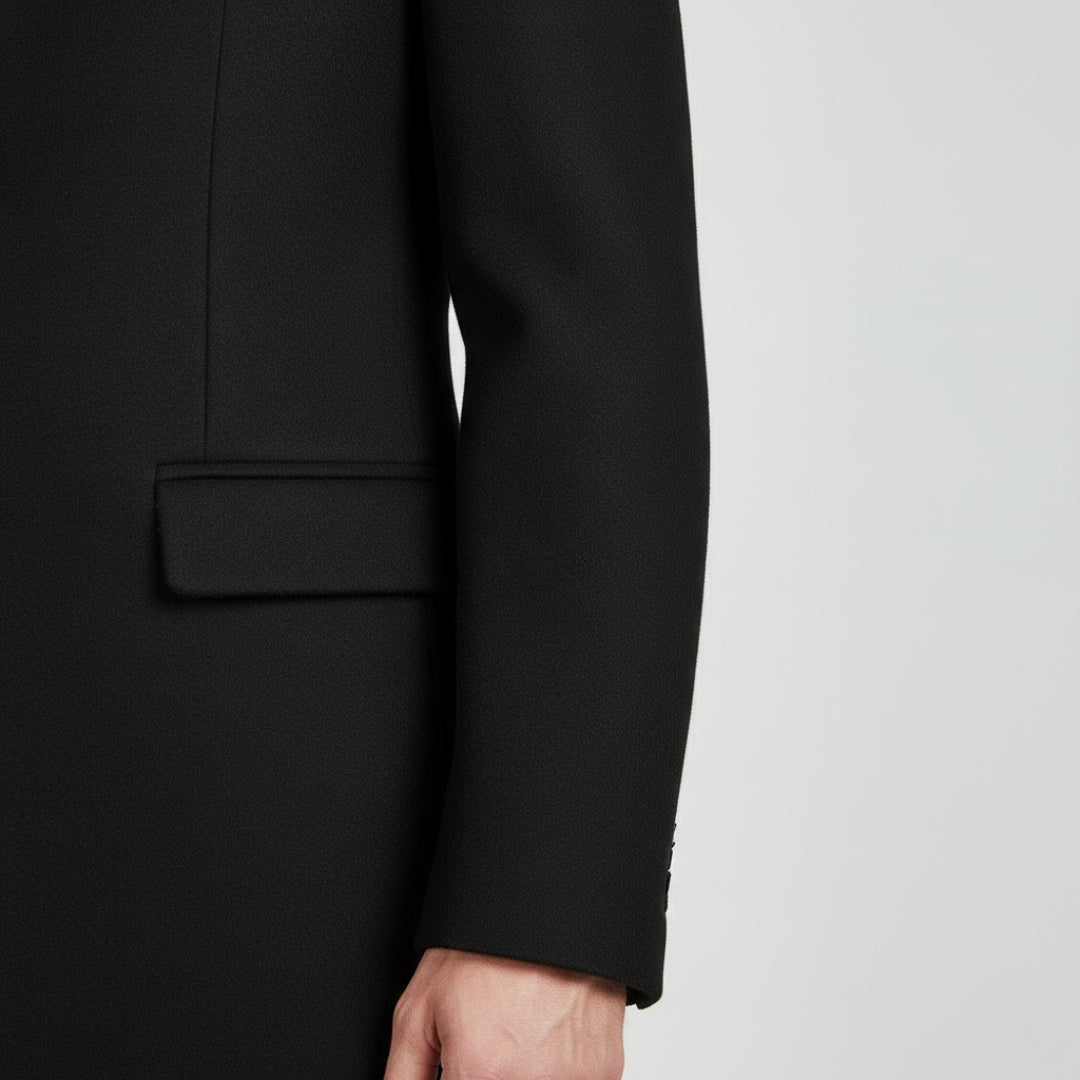 NOA Single Breasted Wool Blend Trench Coat