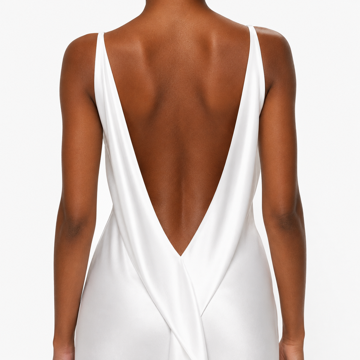 PATRICIA Backless Square-Neck Maxi-Dress