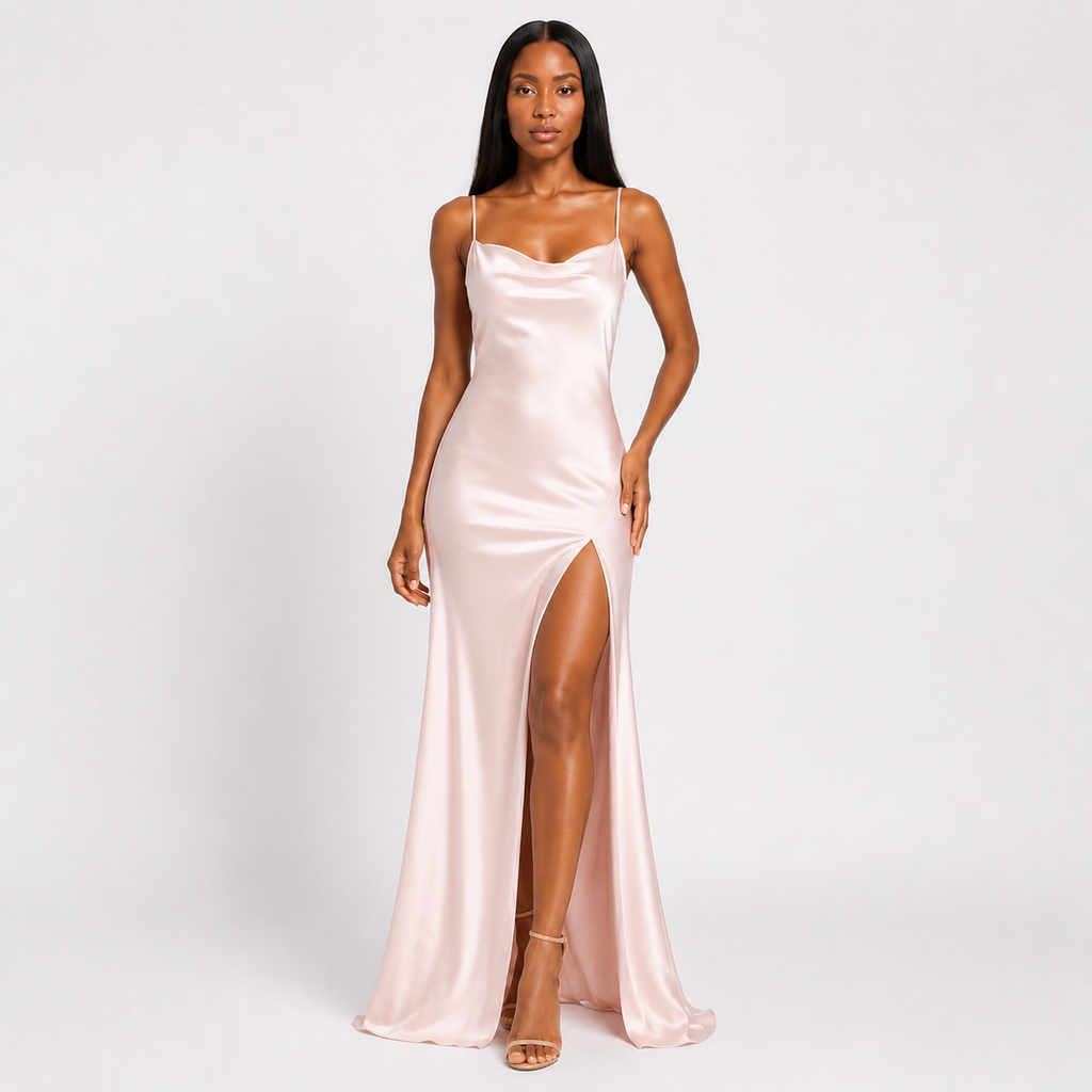 PATRICIA Backless Square-Neck Maxi-Dress