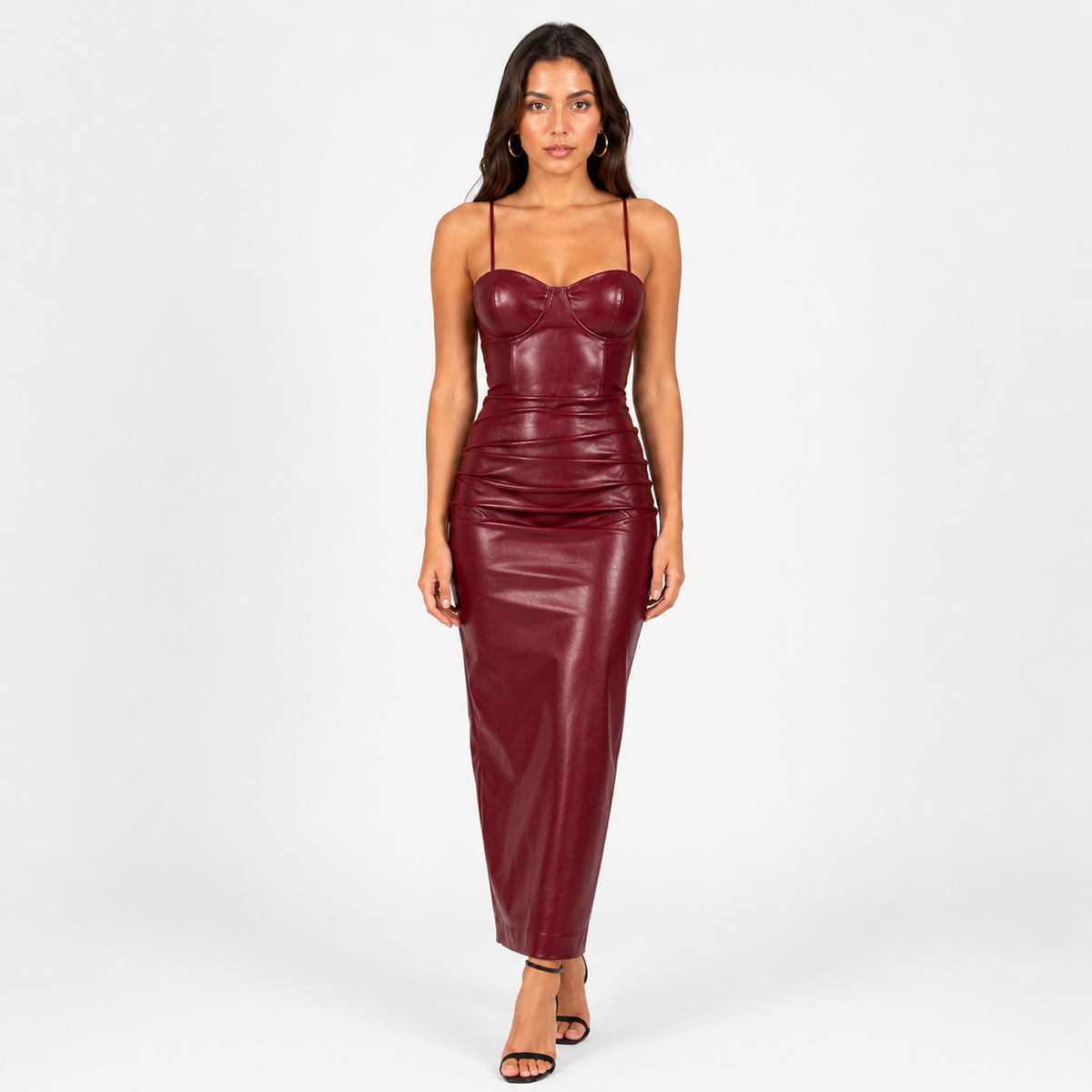 ROMILDA Strapless Bandage Midi Dress
