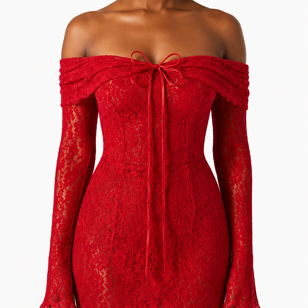 ROSAMUNDE Long Sleeve Midi Dress