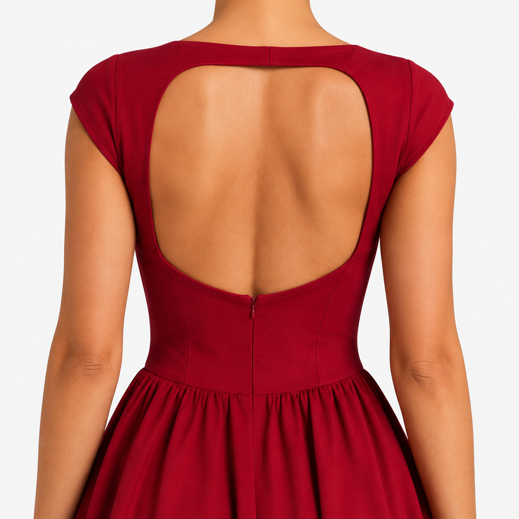 ROSELINDA Cutout A-Line Maxi Dress